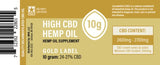 Proprietary Hemp Oil – Gold Label (240mg, 720mg, 2400mg)